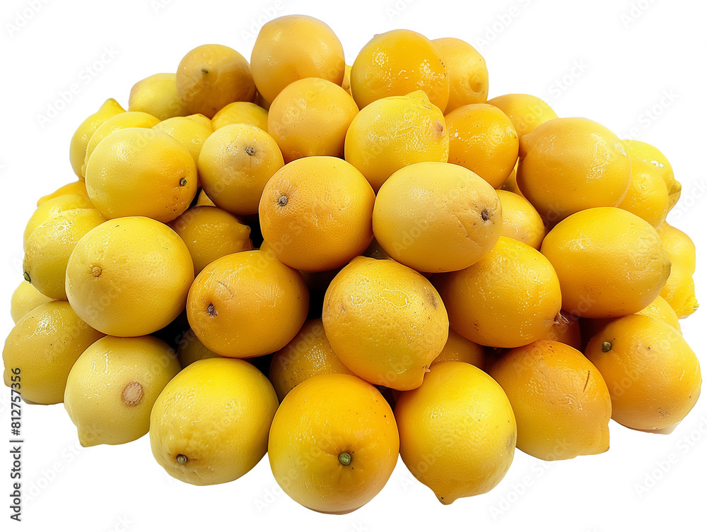 A Pile of Lemons with a Transparent Background PNG A Pile of Lemons with a Transparent Background PNG