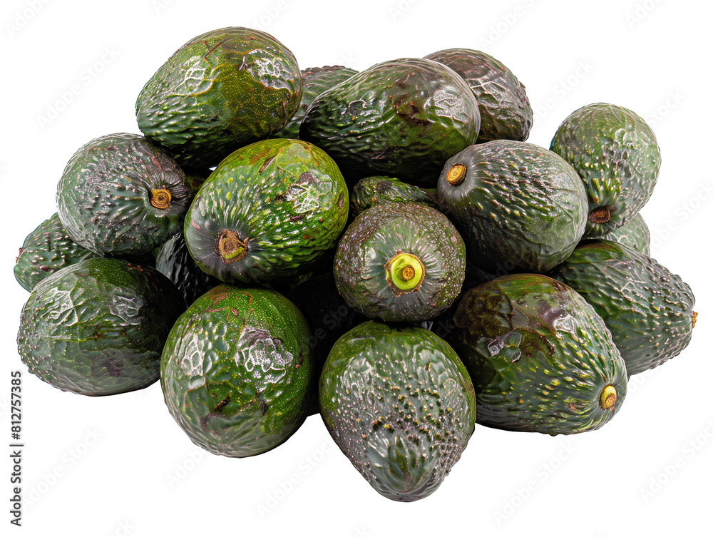 A Pile of Avocados with a Transparent Background PNG A Pile of Avocados with a Transparent Background PNG