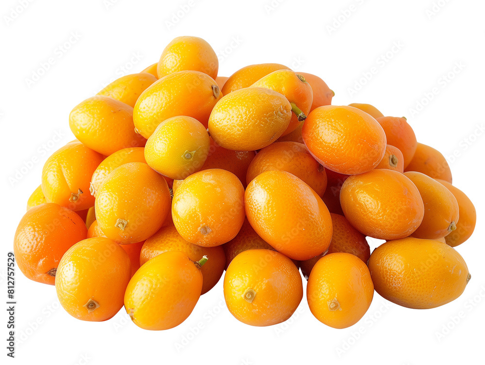 A Pile of Kumquats with a Transparent Background PNG A Pile of Kumquats with a Transparent Background PNG