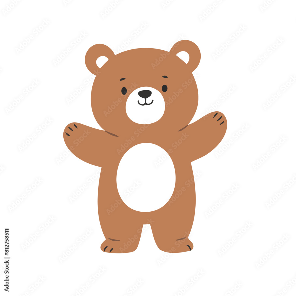 Cute Bear for kids' storytelling vector illustration Cute Bear for kids' storytelling vector illustration
