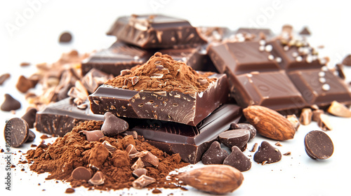 chocolate isolated on white 