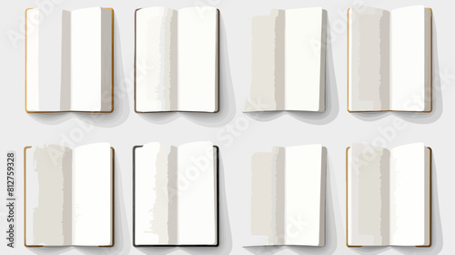 A set of blank and empty hardcover paper book templ photo