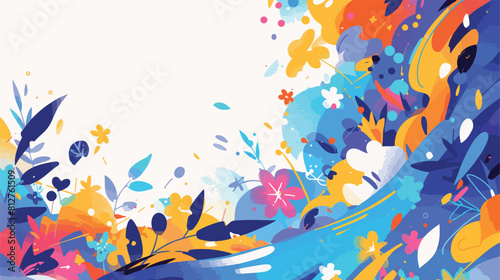 Abstract colorful background infographic with copy