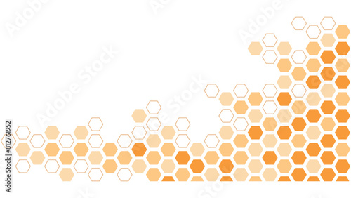 Honeycomb abstract artwork, beehive pattern for decoration, hive symbol for fabric design