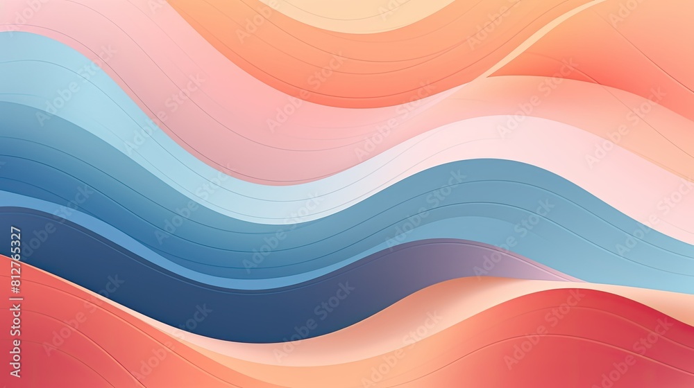 Abstract Background with Serene Smooth Lines