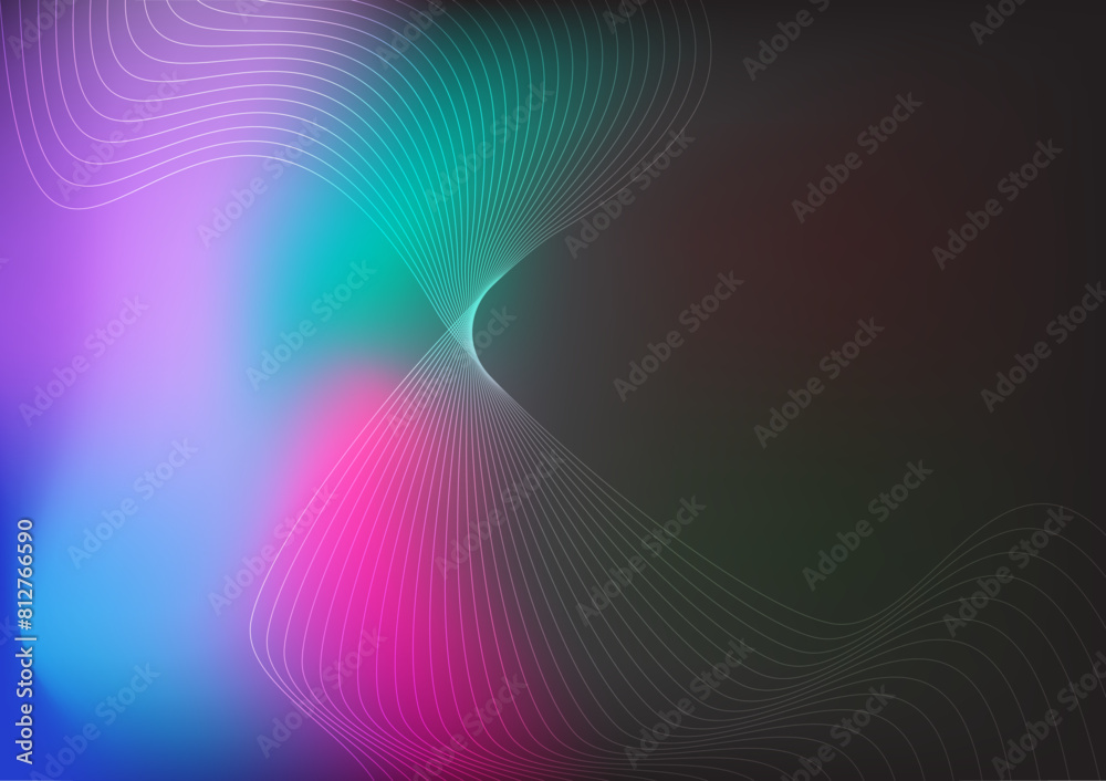 Abstract wavy on gradient background. Futuristic digital future concept. Design for background, presentation, banner, backdrop, web, card and etc Abstract wavy on gradient background. Futuristic digital future concept. Design for background, presentation, banner, backdrop, web, card and etc