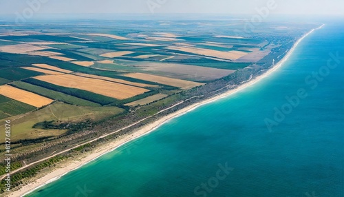 ukraine crymea black sea landscape frome space photo