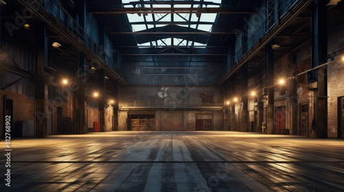 Evoking an Ambiance of Empty Warehouse with Dramatic Lighting