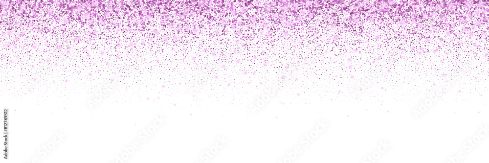 Purple Falling Glitter