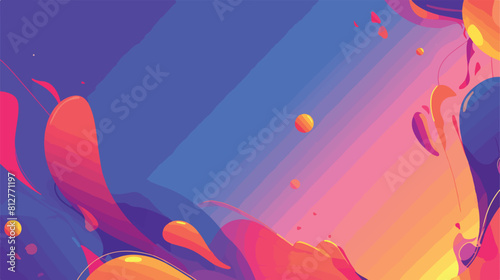 Background with gradient colorful geometric shapes