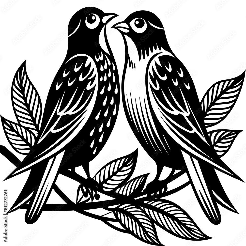 Obraz premium bird on a branch