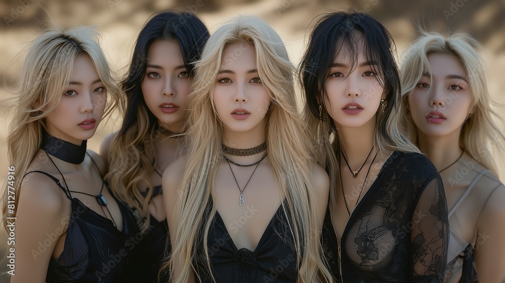 Obraz premium korean pop idol group