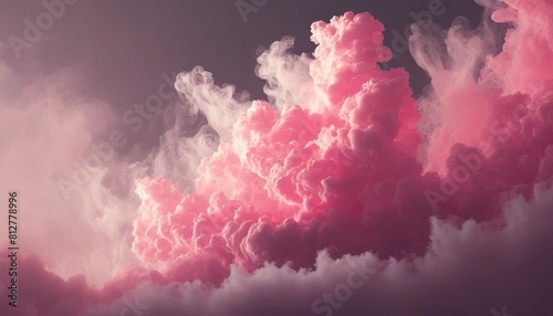 light soft pink grey cloud smoke abstract background photo
