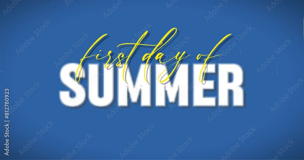 first day of summer video concept holiday