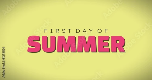 first day of summer video concept holiday