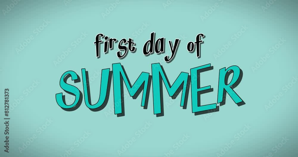 first day of summer video concept holiday