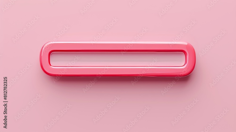A minimal blank search bar on a pink background. A 3D rendering of a web search concept. A minimal blank search bar on a pink background. A 3D rendering of a web search concept.