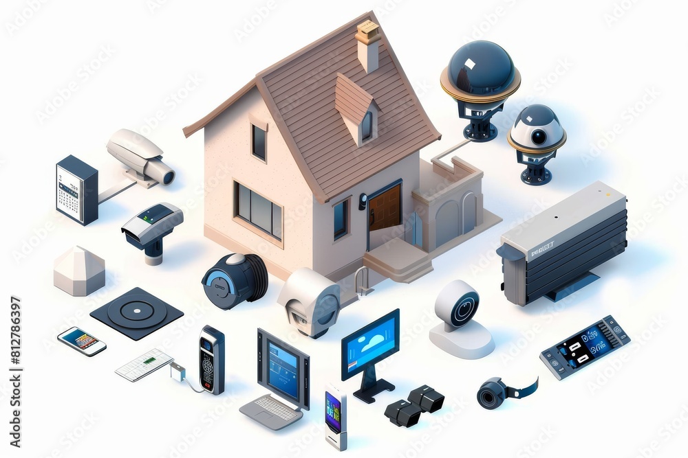 Urban surveillance employs smart building monitoring systems, ensuring cameras and alarm detections provide effective security in retail environments. Urban surveillance employs smart building monitoring systems, ensuring cameras and alarm detections provide effective security in retail environments.