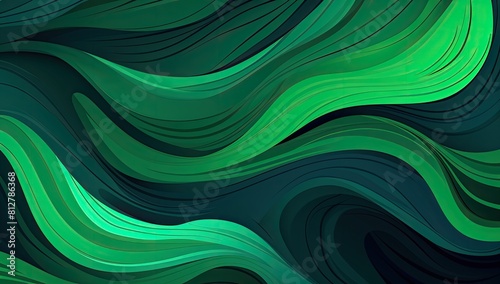 Green Nebula: Dreamlike Swirl Pattern Infused with Ethereal Glow