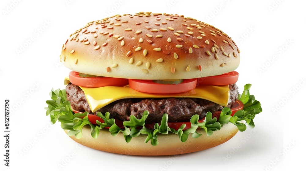 nice shot of hamburger in a white background nice shot of hamburger in a white background