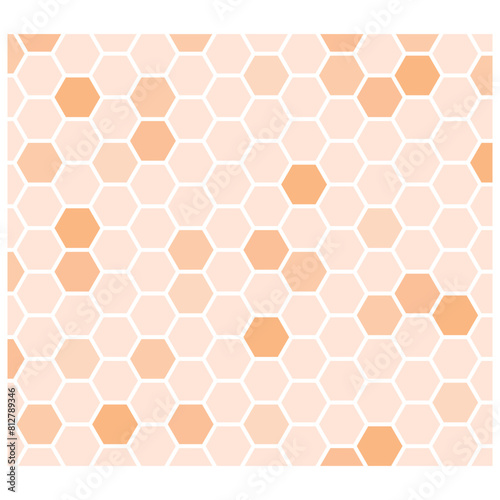 Honeycomb abstract artwork, beehive pattern for decoration, hive symbol for fabric design
