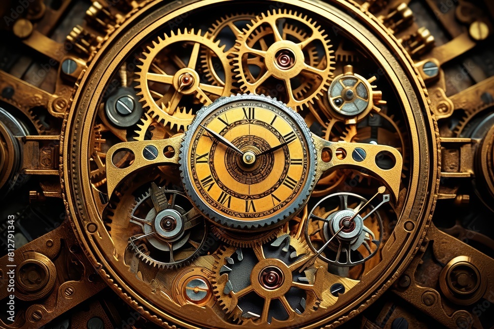 Capture the essence of the golden ratio through a series of intertwined gears Capture the essence of the golden ratio through a series of intertwined gears