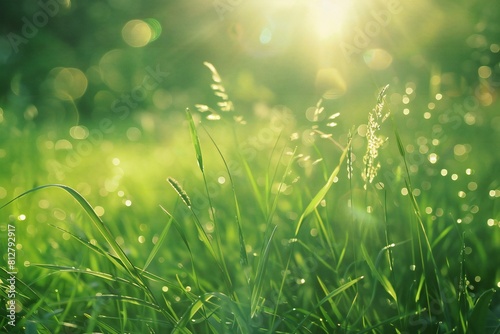 Depicting a sunny day with lots of grass and sunlight, high quality, high resolution
