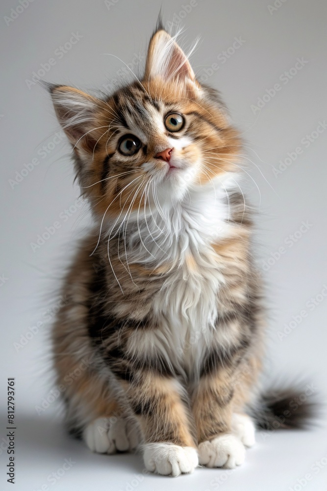 Adorable Kitten with Expressive Eyes Adorable Kitten with Expressive Eyes
