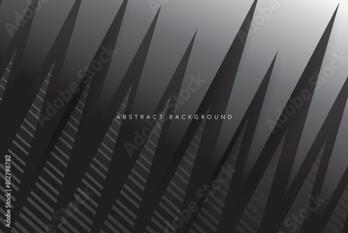 Black abstract background design with dark graphic template