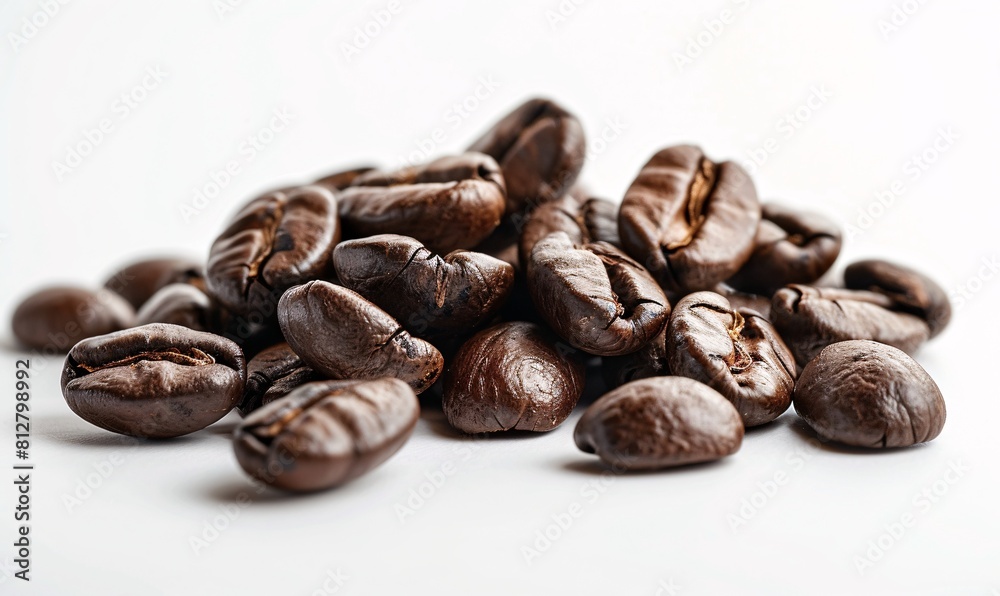 Gourmet Coffee Beans - Close-up Photo for Advertising or Food Content Gourmet Coffee Beans - Close-up Photo for Advertising or Food Content