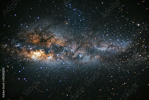 Image of the stars flying across space, from the milky photo