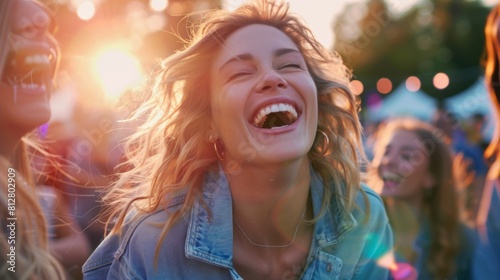 Joyful Woman Embracing Sunshine