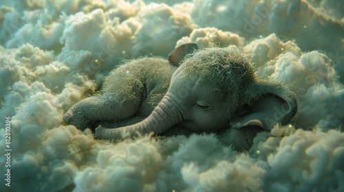 Sleeping Elephant on Clouds