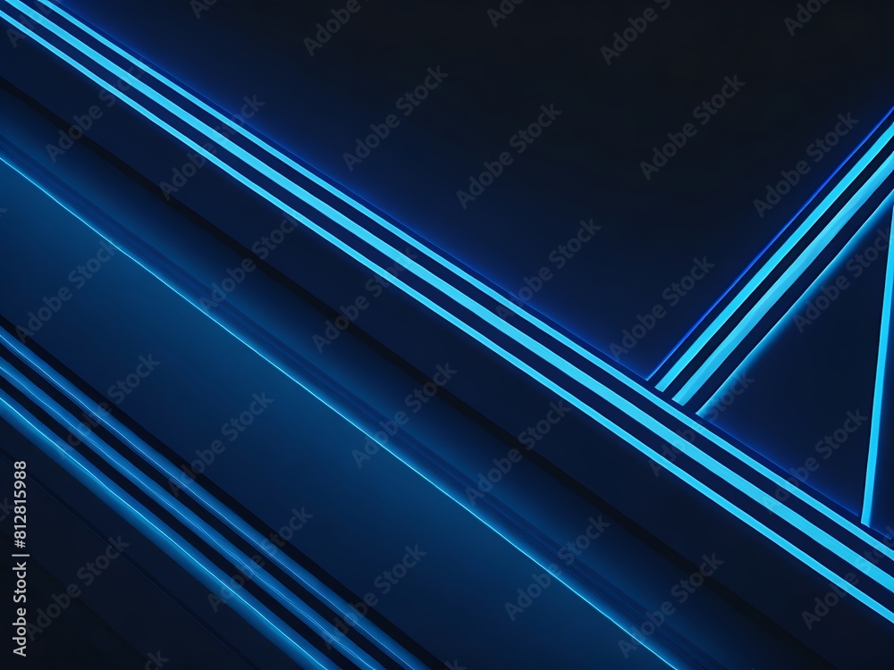 abstract neon line art on blue background abstract neon line art on blue background