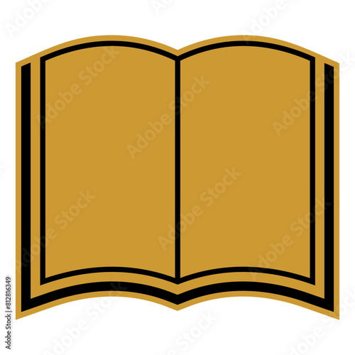 Simple book vector icon