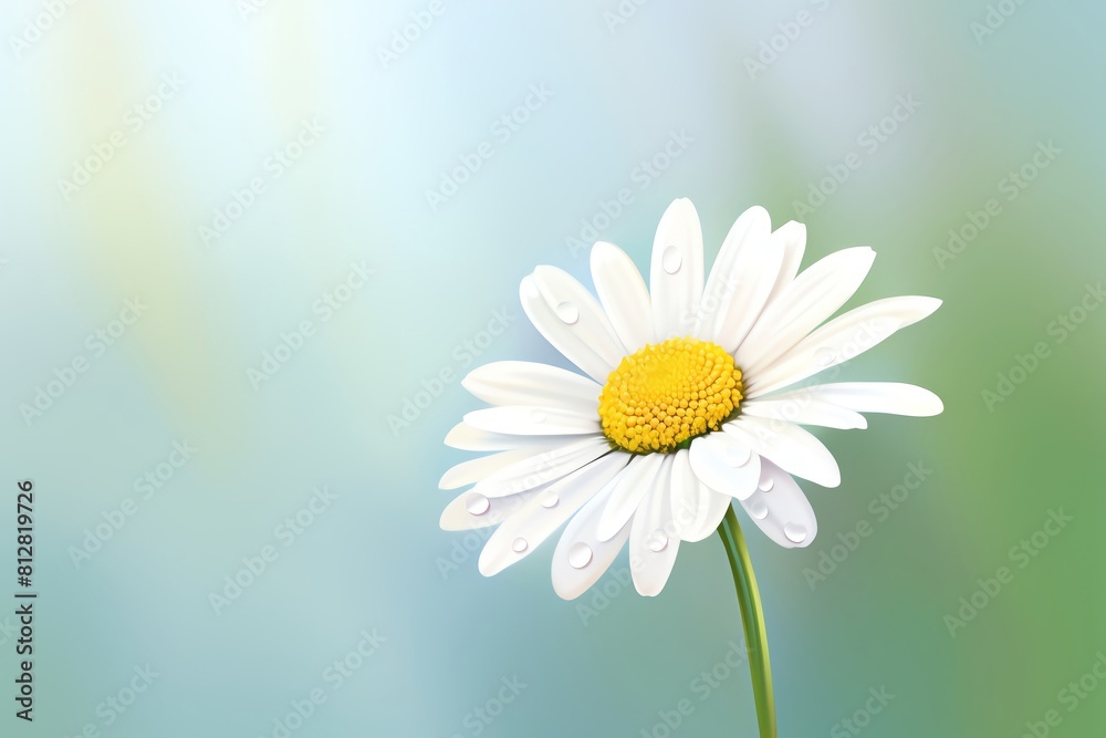 Daisy in morning dew. Daisy in morning dew.