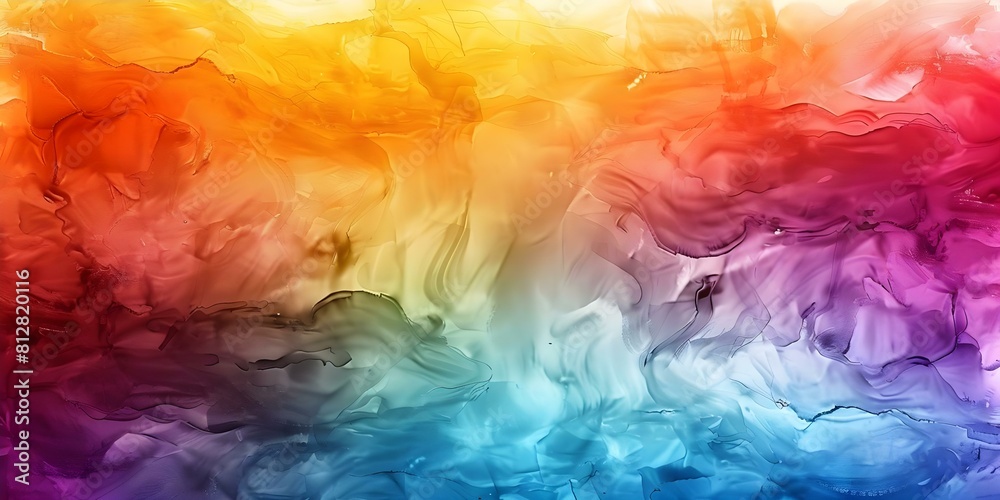 Unity and compassion depicted through vibrant colors in an abstract watercolor painting. Concept Abstract Art, Watercolor Painting, Vibrant Colors, Unity, Compassion