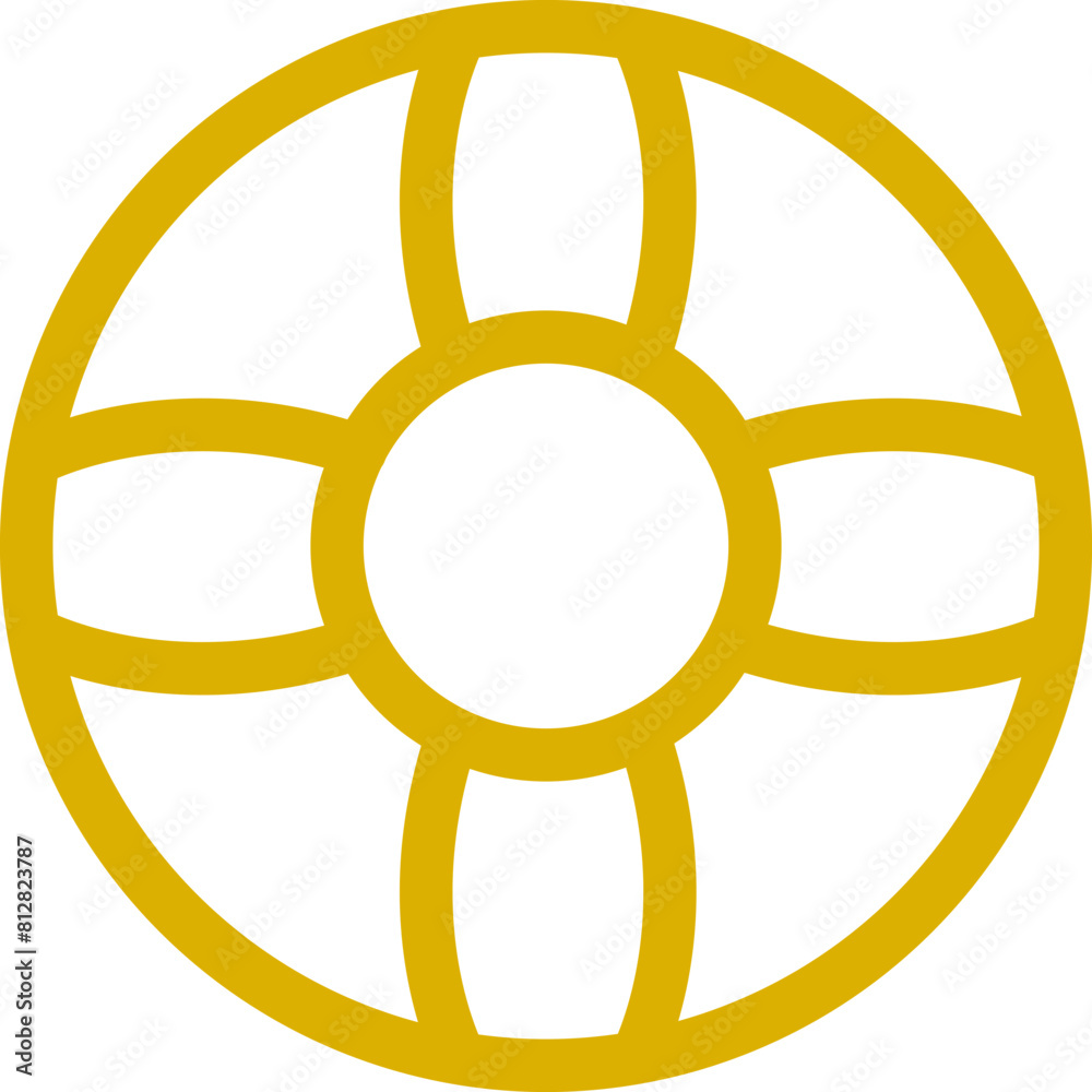 Obraz premium rescue wheel icon 
