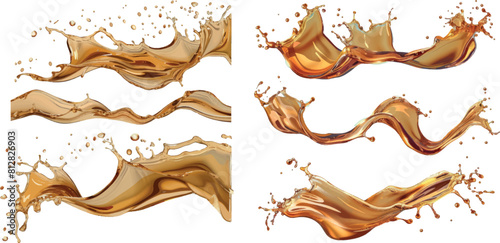 Splash of coffee, cola or tea