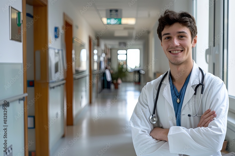 portrait of a doctor in hospital portrait of a doctor in hospital