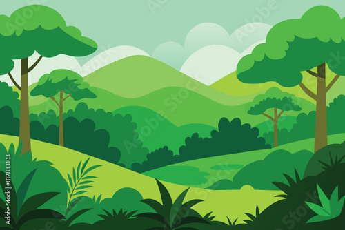 Green Nature vector Background