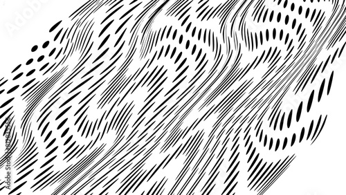Dynamic Halftone Abstract Waves, halftone background wavy distortion 