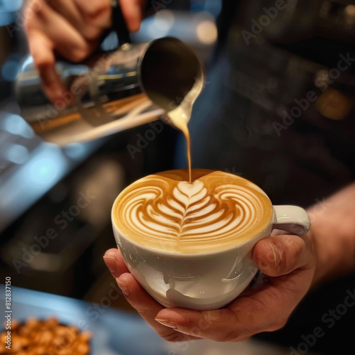 barista make cappuccino