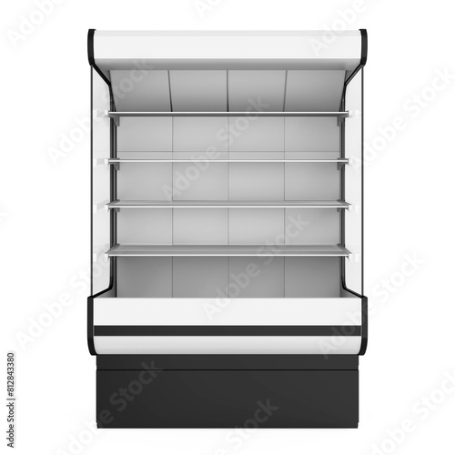 Commercial Display Refrigerator Isolated