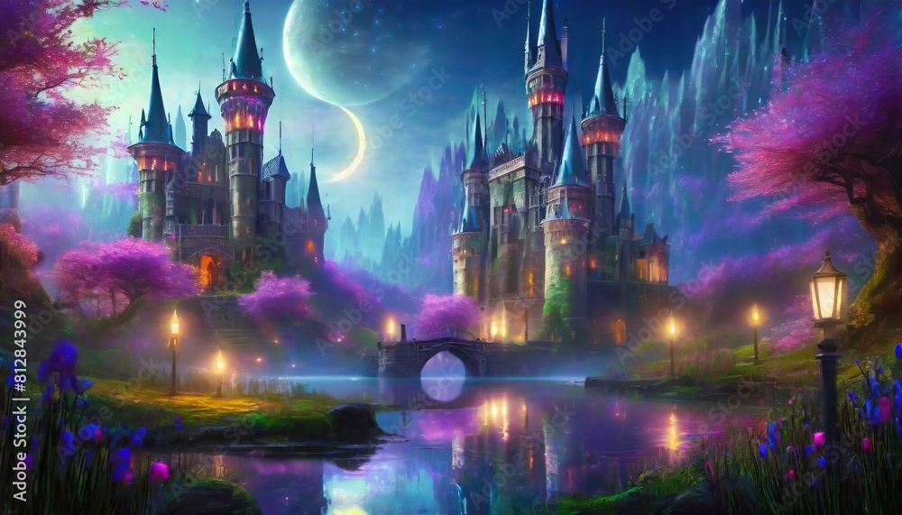 Obraz premium landscape with castle