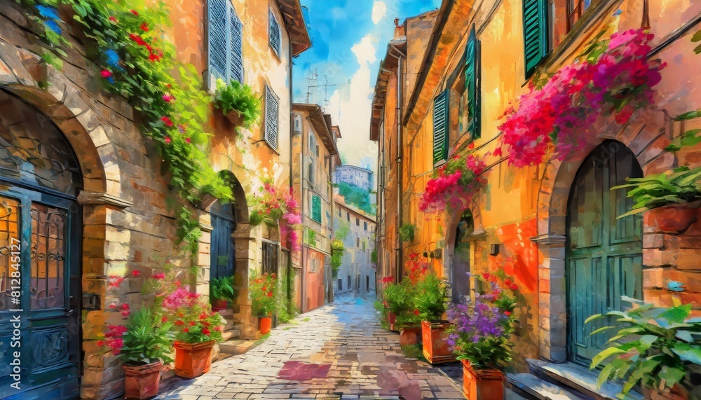 Fototapeta premium street in the town