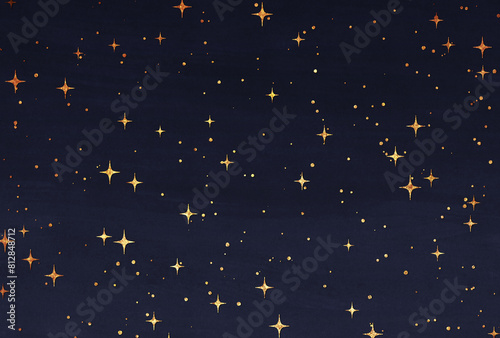 Wallpaper Mural 背景素材_水彩の夜空_ラメ Torontodigital.ca
