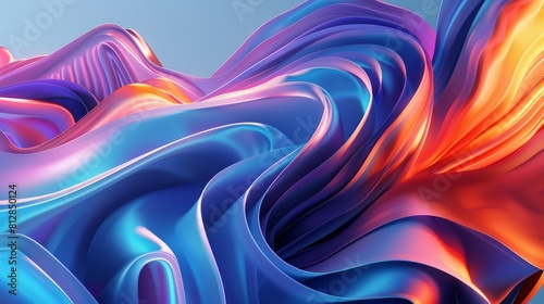 Abstract 3D Design Background hyper realistic  photo