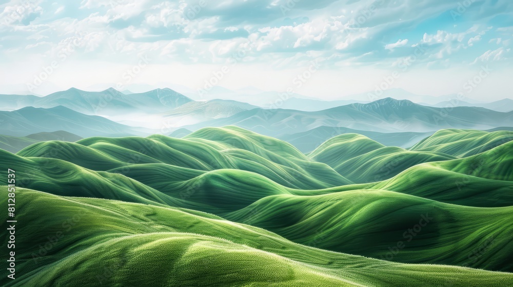 Abstract green landscape wallpaper hyper realistic Abstract green landscape wallpaper hyper realistic
