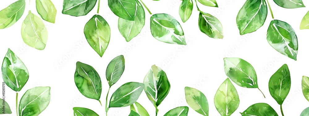 leaves on a white background top view. Selective focus leaves on a white background top view. Selective focus